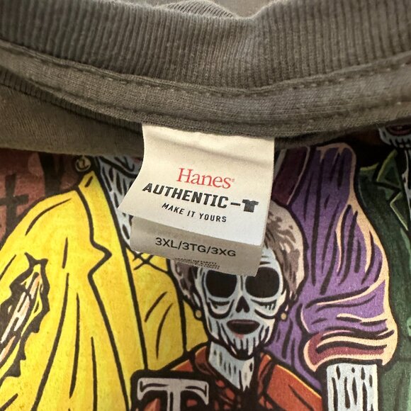 Golden Ghouls Halloween Tee Zombie Golden Girls, 3XL Charcoal Grey - Picture 3 of 11